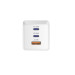 Sigma mobile Мережевий зарядний пристрій Sigma mobile X-power 65W GaN, PD, QC (2xUSB-C + 1xUSB-A) White (PS65-01)
