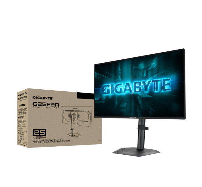 GIGABYTE Монітор Gigabyte 24.5" Gaming G25F2A IPS Black 240Hz