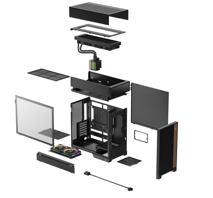 Deepcool Корпус DeepCool CL6600 Black (R-CL6600-BKNNA0-G-1)