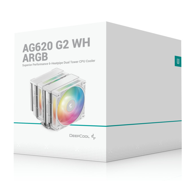 Deepcool Кулер процесорний DeepCool AG620 G2 WH ARGB (R-AG620-WHAMMG2-G)