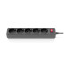 REAL-EL Фільтр живлення REAL-EL RS-Protect 505 1.8 м Black (EL122300044)