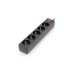 REAL-EL Фільтр живлення REAL-EL RS-Protect 505 1.8 м Black (EL122300044)