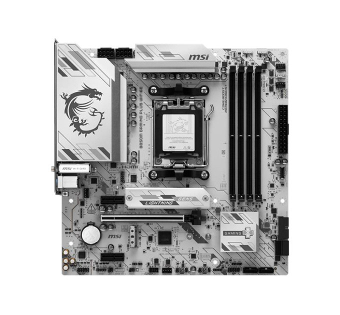 MSI components Материнcька плата MSI B850M GAMING PLUS WIFI6E sAM5 B850 4xDDR5 M.2 HDMI DP WiFi BT mATX