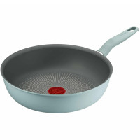 Сковорода ВОК Tefal Halo EUCALYPTUS, 26см, алюміній, бакеліт, сірий