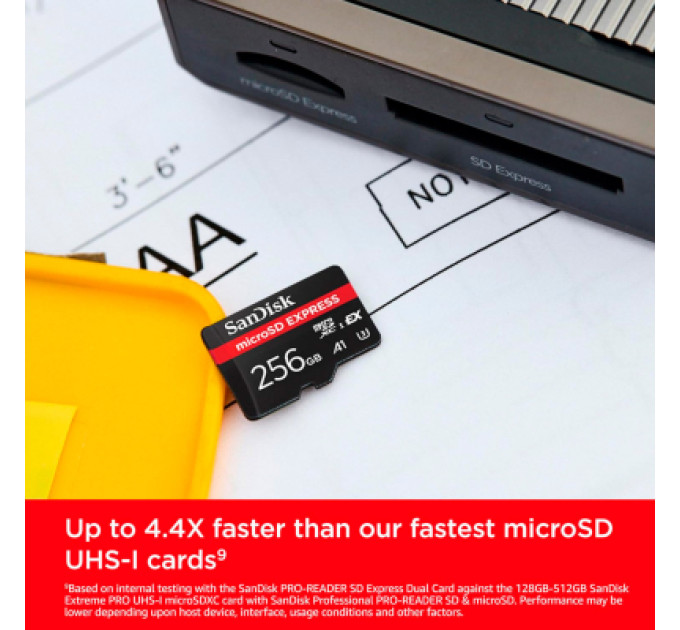 SanDisk Карта пам'яті SanDisk 256GB microSDXC class 10 UHS-I U3 A1 Express (SDSQXFN-256G-GN4NN)