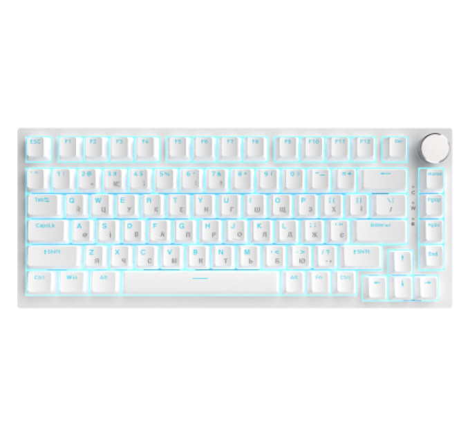 Ajazz Клавіатура Ajazz AK820 Red Switch USB-C UA White (AK820-R-W)