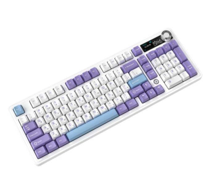 Ajazz Клавіатура Ajazz Maillard V2 Maillard Switch Wireless/Bluetooth/USB UA Purple/White/Blue (AK980-V2-M-PWB)