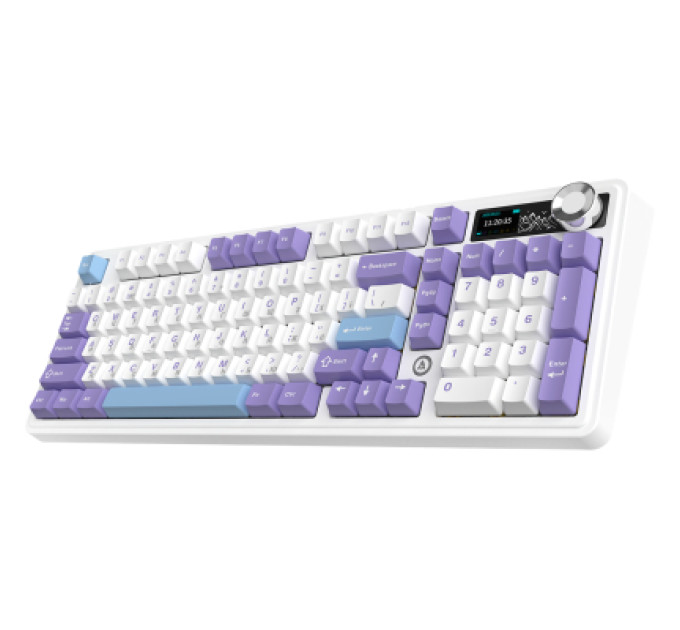 Ajazz Клавіатура Ajazz Maillard V2 Maillard Switch Wireless/Bluetooth/USB UA Purple/White/Blue (AK980-V2-M-PWB)
