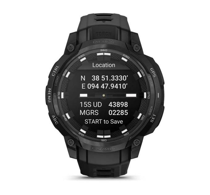 Garmin Смарт-годинник Garmin Instinct Crossover AMOLED Tactical Black with Black Silicone (010-03398-42)