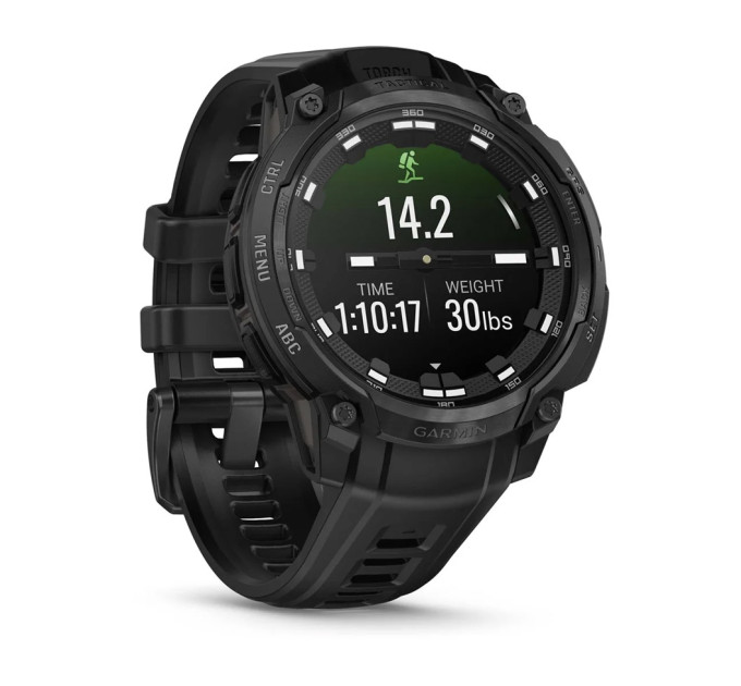 Garmin Смарт-годинник Garmin Instinct Crossover AMOLED Tactical Black with Black Silicone (010-03398-42)