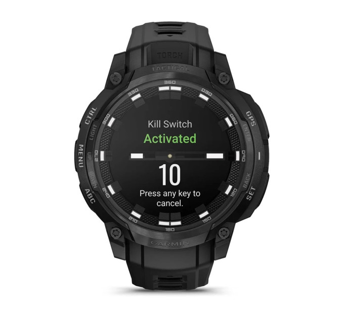 Garmin Смарт-годинник Garmin Instinct Crossover AMOLED Tactical Black with Black Silicone (010-03398-42)