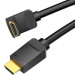 Vention Кабель мультимедійний HDMI M to HDMI M 1.5m V2.0 4K60Hz 90° corner PVC black Vention (AARBG)