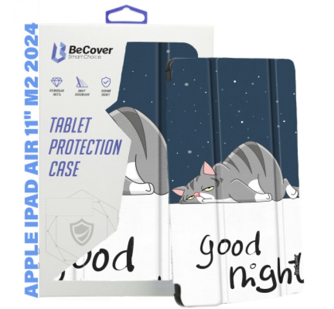 BeCover Чохол до планшета BeCover Smart Case Apple iPad Air 11" M2 2024 Good Night (711604)
