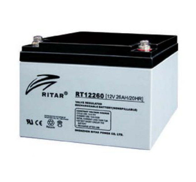 Ritar Батарея до ДБЖ Ritar AGM RT12260, 12V-26Ah (RT12260)