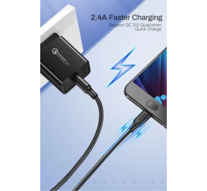 Ugreen Дата кабель USB 2.0 AM to Micro 5P 1.5m US289 (Black) Ugreen (60137)