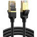 Ugreen Патч-корд 1м, F/FTP cat 7 RJ-45 black Ugreen (U_11268)