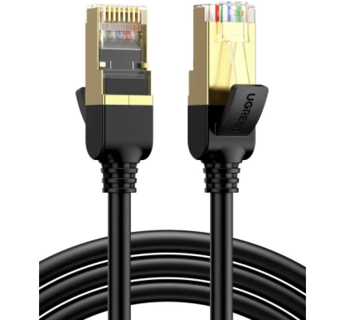Ugreen Патч-корд 2м, F/FTP cat 7 RJ-45 black Ugreen (U_11269)