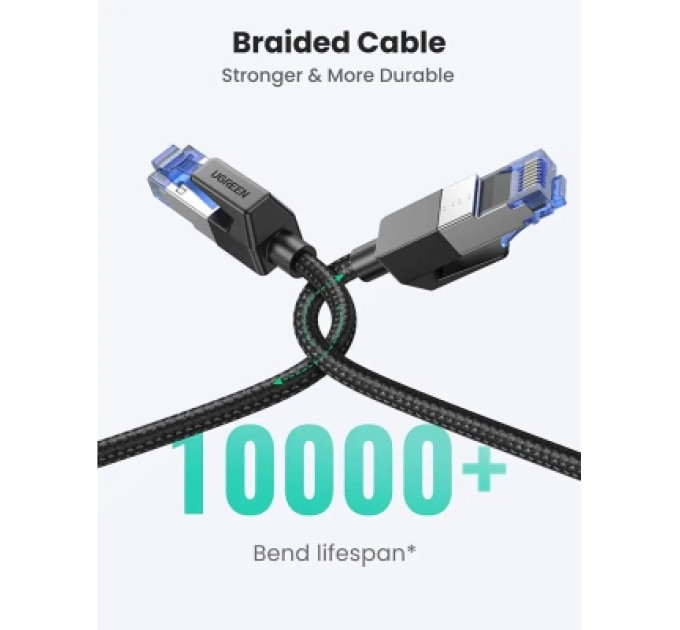 Ugreen Патч-корд 1м, S/FTP cat 7 RJ-45 COPPER Ugreen (U_80429)