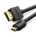Ugreen Кабель мультимедійний HDMI M to HDMI micro M 2.0m 4K black Ugreen (30103)