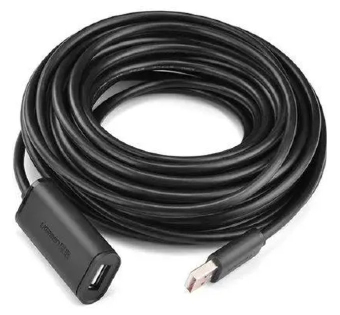 Ugreen Дата кабель USB 2.0 AM to AF 15.0m Active black Ugreen (10323)