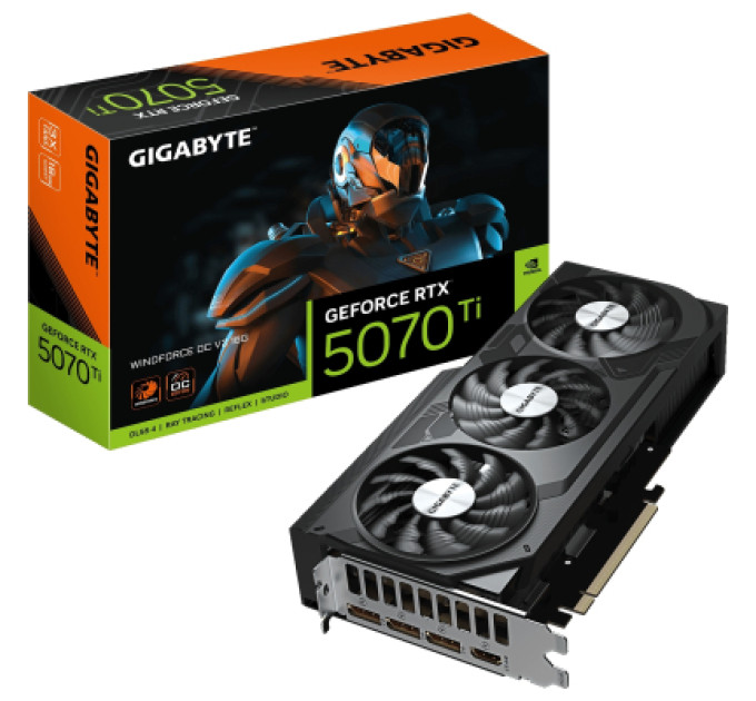 GIGABYTE Відеокарта GIGABYTE GeForce RTX5070 Ti 16GB WINDFORCE OC V2 (GV-N507TWF3OCV2-16GD)