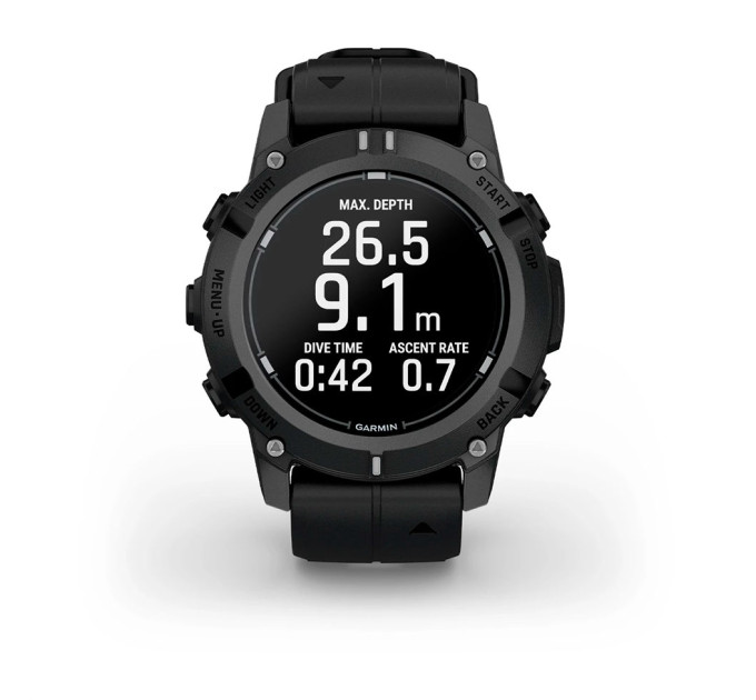 Garmin Смарт-годинник Garmin Descent G2 Black with Black Silicone (010-02986-13)