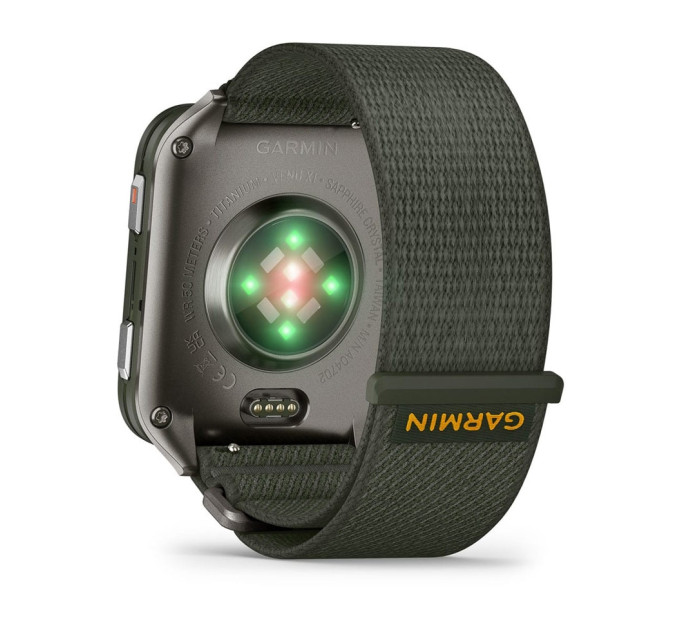 Garmin Смарт-годинник Garmin Venu X1 Moss Titanium with Moss Nylon (010-02980-23)