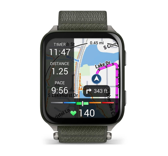 Garmin Смарт-годинник Garmin Venu X1 Moss Titanium with Moss Nylon (010-02980-23)