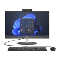 Комп'ютер персональний моноблок HP 240-G10 23.8" FHD IPS AG, Intel i7-1355U, 16GB, F512GB, UMA, WiFi, кл+м, 2р, DOS, чорний