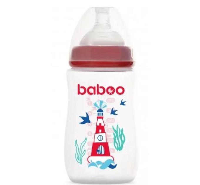 Baboo Пляшечка для годування Baboo Морський маяк 250 мл (3-116)