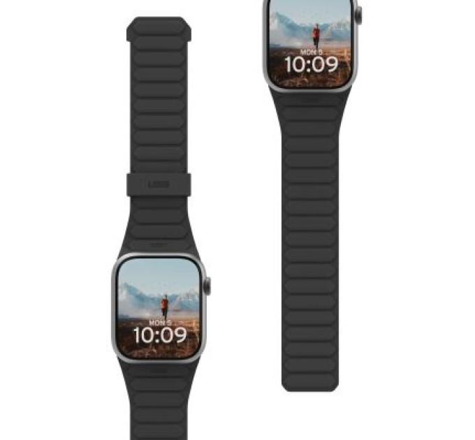 UAG Ремінець до смарт-годинника UAG для Apple Watch Ultra 2/Ultra-49-45-44-42mm, Pathfinder, Black/Titanium (194161114036)