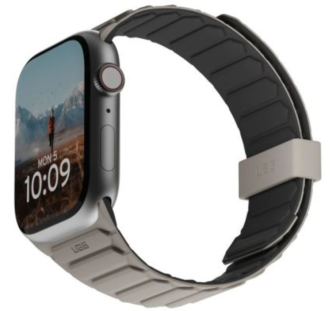 UAG Ремінець до смарт-годинника UAG для Apple Watch Ultra 2/Ultra-49-45-44-42mm, Pathfinder, Black/Titanium (194161114036)