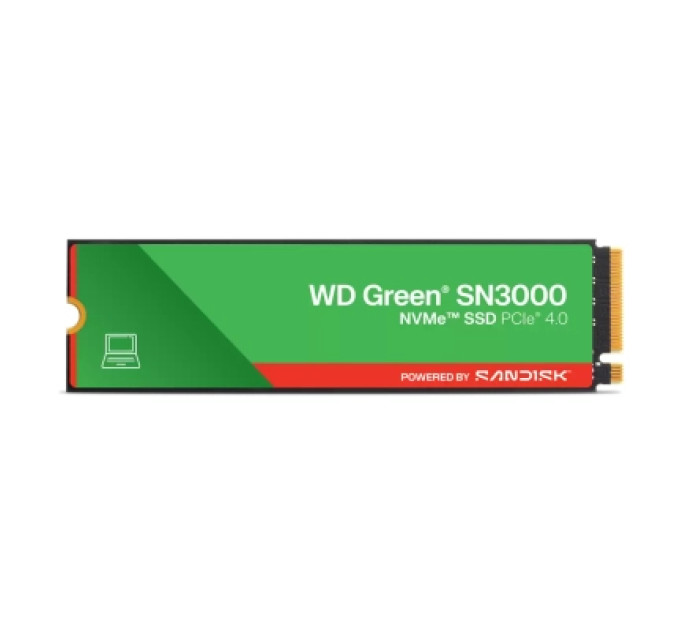 WD Накопичувач SSD M.2 2280 500GB Green SN3000 WD (WDS500G4G0E-00CPS0)