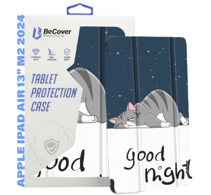 BeCover Чохол до планшета BeCover Smart Case Apple iPad Air 13" M2 2024 Good Night (711619)