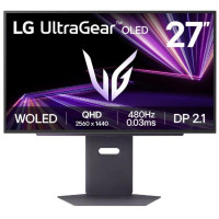 Монітор LG 27" 27GX790A-B 2xHDMI, DP, USB, Audio, OLED, 2560x1440, 480Hz, 0.03ms, DCI-P3 98.5%, G-SYNC, FreeSync, HAS, HDR400