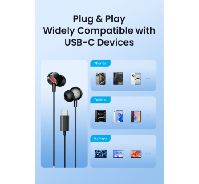 Vention Навушники Vention Echo Lite USB-C In-Ear Wired Black (GBBBAV)