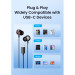 Vention Навушники Vention Echo Lite USB-C In-Ear Wired Black (GBBBAV)