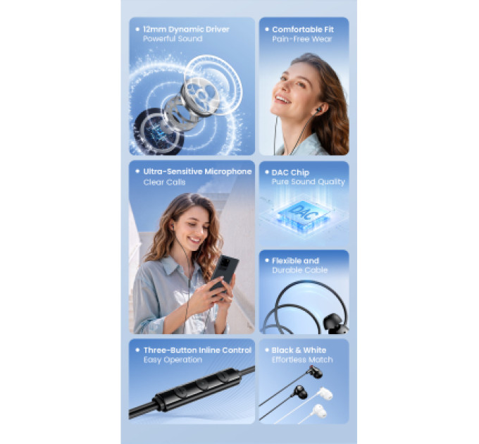 Vention Навушники Vention Echo Lite USB-C In-Ear Wired Black (GBBBAV)