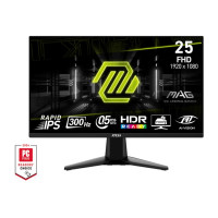 Монітор MSI 24.5" MAG 255XF 2xHDMI, DP, Audio, IPS, 300Hz, 0.5ms, sRGB 120%, FreeSync
