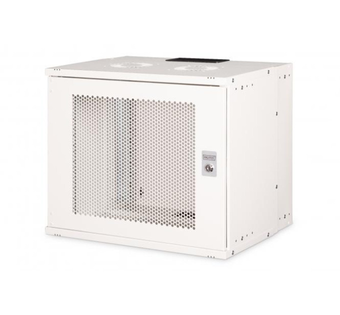 DIGITUS SCS Шафа DIGITUS 19", 9U, SOHO PRO, перфоровані двері, 540x400 мм, 60кг максимально, сіра