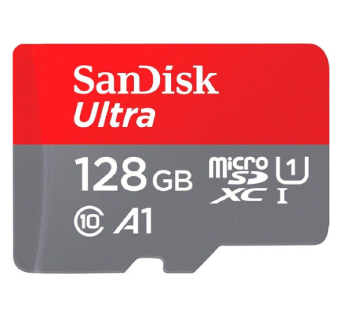 SanDisk Карта пам'яті SanDisk 128GB microSD class 10 UHS-I A1 Ultra (SDSQUAB-128G-GN6IA)