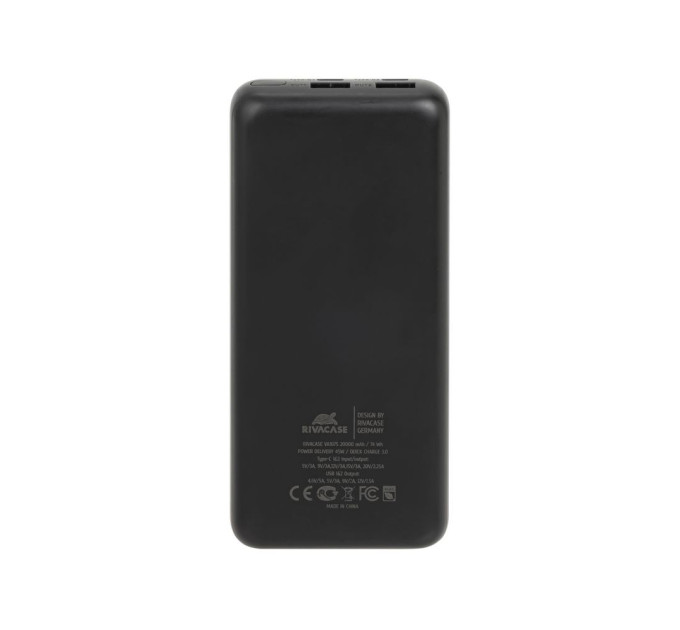 RivaCase Універсальна мобільна батарея Rivacase Rivapower 20000mAh Black (VA1075)