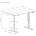 ITechMount Комп'ютерний стіл ITechMount з регульованою висотою MT12BB чорний (MT12BB)