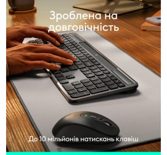 Logitech Клавіатура Logitech Slim Solar+ Bluetooth Graphite (920-013764)