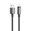ColorWay Кабель ColorWay USB - Lightning (M/M), zinc alloy braided, 3А, 1 м, Black (CW-CBUL098-BK)