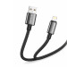 ColorWay Кабель ColorWay USB - Lightning (M/M), zinc alloy braided, 3А, 1 м, Black (CW-CBUL098-BK)