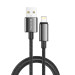ColorWay Кабель ColorWay USB - Lightning (M/M), zinc alloy braided, 3А, 1 м, Black (CW-CBUL098-BK)