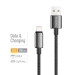 ColorWay Кабель ColorWay USB - Lightning (M/M), zinc alloy braided, 3А, 2 м, Black (CW-CBUL099-BK)