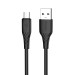 ColorWay Кабель ColorWay USB - micro USB (M/M), textured PVC, 3А, 1 м, Black (CW-CBUM094-BK)