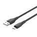 ColorWay Кабель ColorWay USB - micro USB (M/M), textured PVC, 3А, 1 м, Black (CW-CBUM094-BK)